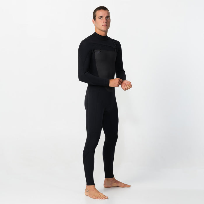 Men's Defender 3/2mm Steamer Chest Zip - Black