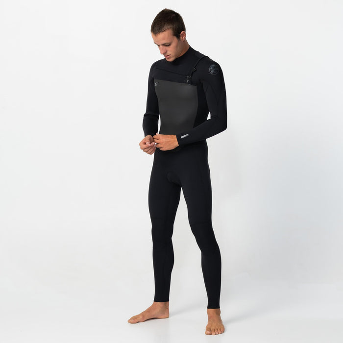 Men's Defender 3/2mm Steamer Chest Zip - Black