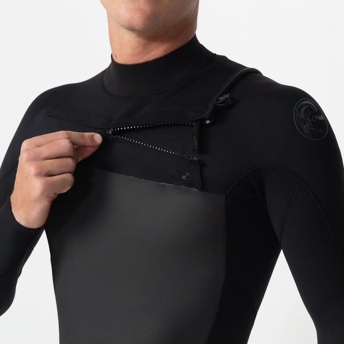 Men's Defender 3/2mm Steamer Chest Zip - Black