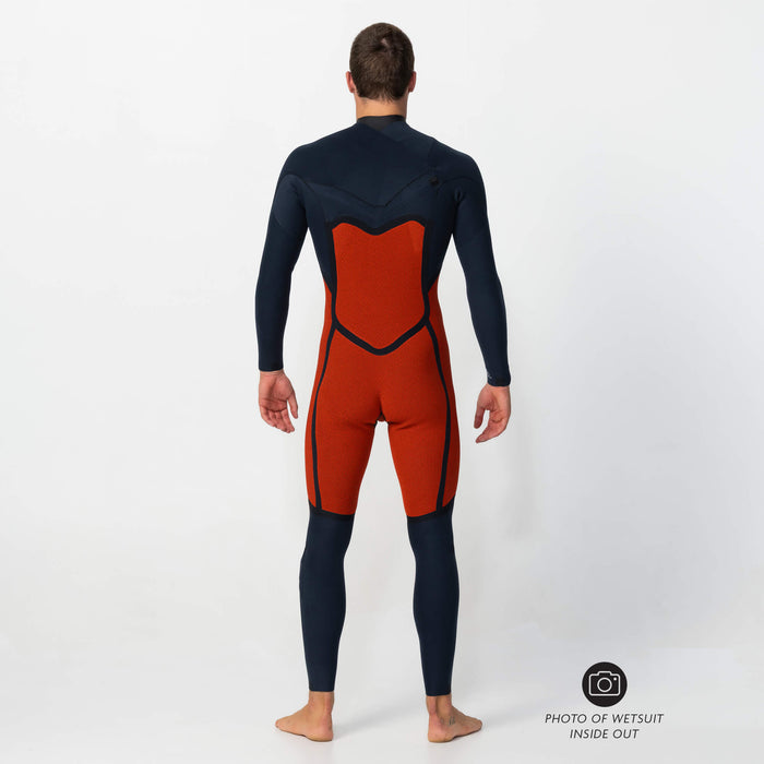 Men's Defender 3/2mm Steamer Chest Zip - Navy