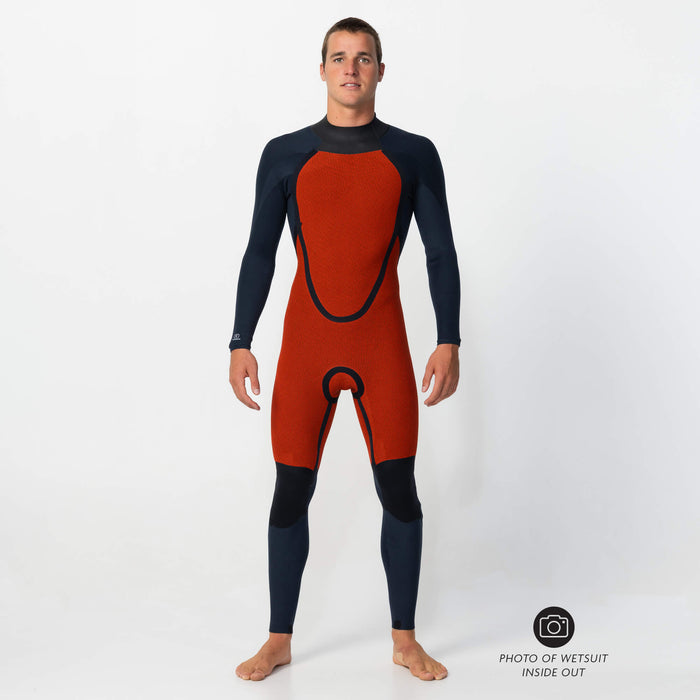 Men's Defender 4/3mm Steamer Back Zip - Black