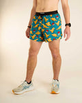 Men's Dino Nuggets 5" Drawstring Split Running Shorts