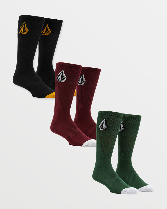 Mens Full Stone Mix Sock 3 Pack