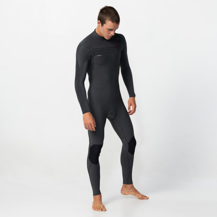 Men's HyperFire 3/2mm Steamer Chest Zip - Steel Grey