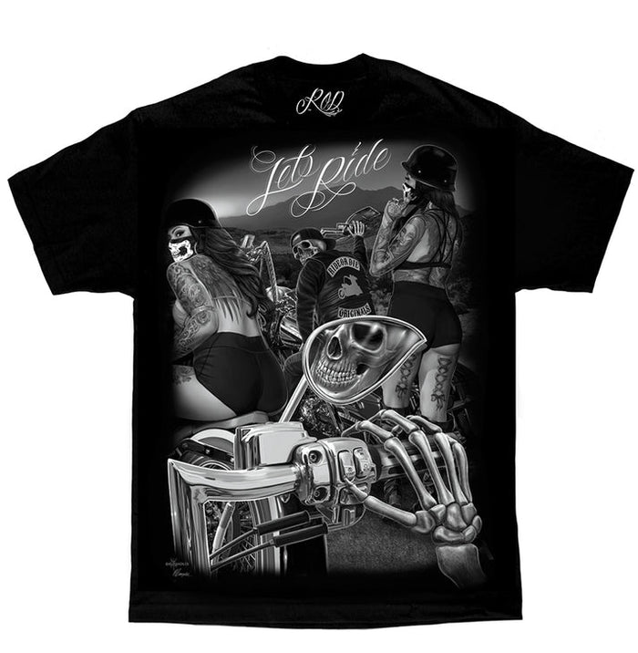 Men's Lets Ride Shirt: 6 oz