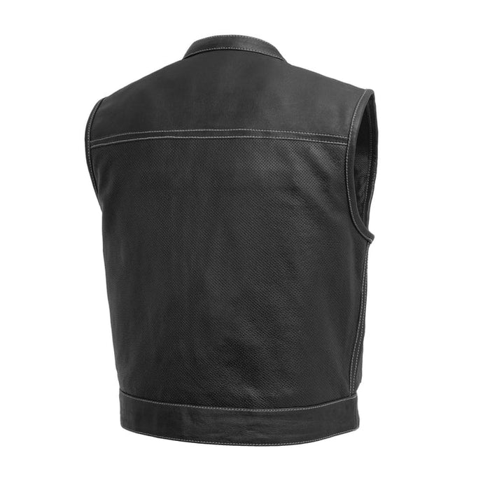 Men's Low Rider Perforated Leather Motorcycle Vest