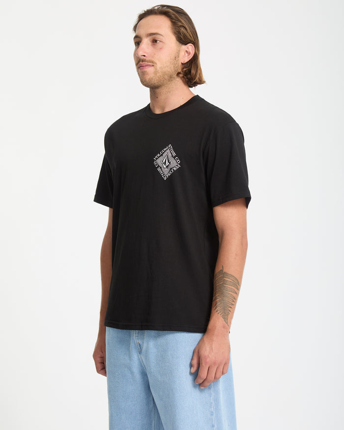 Mens Obtical Basic Short Sleeve Tee