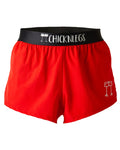 Men's Red 2" Split Running Shorts