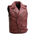 Men's Roller Leather Vest: Transform your biker style with the Roller Men's Moto Style Vest