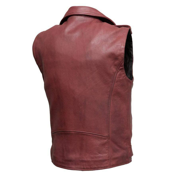 Men's Roller Leather Vest: Transform your biker style with the Roller Men's Moto Style Vest