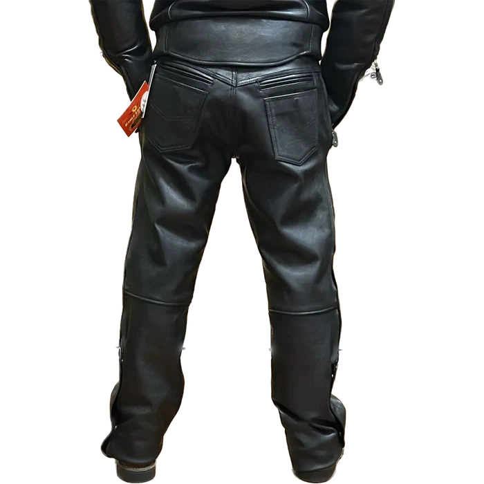 Mens Slasher Leather Overpants