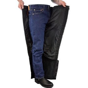 Mens Slasher Leather Overpants: Features:

Eagle Leather exclusive over pants
Premium Cowhide: 1