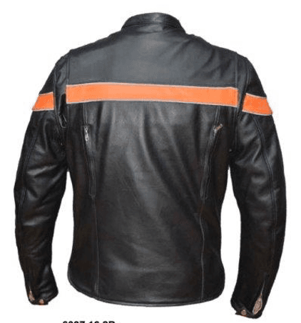 Men's Stripe Jacket: Features:

Mens PREMIUM Buffalo Leather Jacket
4 exterior pockets &amp; 2 inside concealed carry pockets
