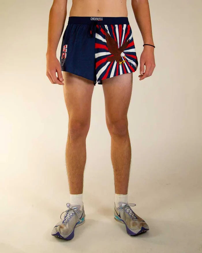 Men's USA Eagle 2" DS Split Shorts