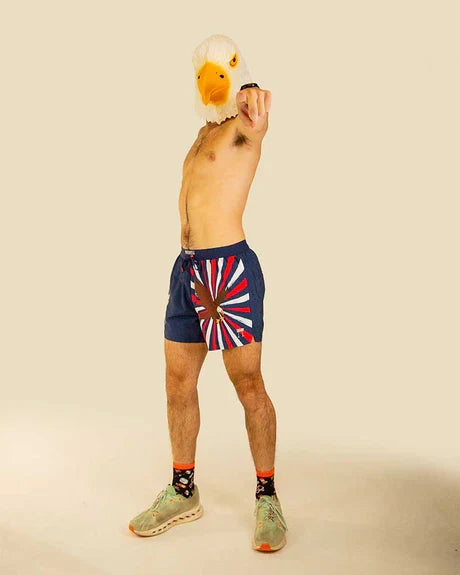 Men's USA Eagle 5" DS Running Shorts