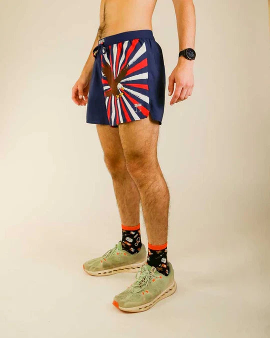 Men's USA Eagle 5" DS Running Shorts
