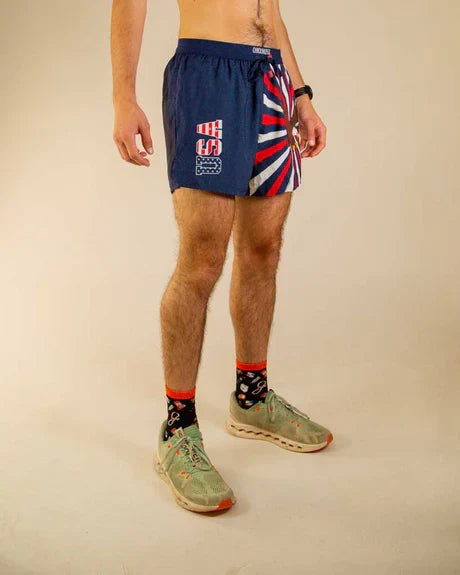Men's USA Eagle 5" DS Running Shorts