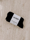 Merino Cashmere Lounge Socks Black
