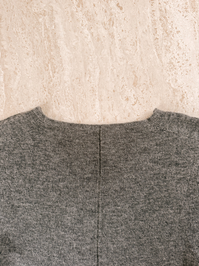 Merino Cashmere Slim Fit Knit Stone