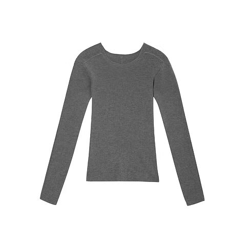 Merino Cashmere Slim Fit Knit Stone