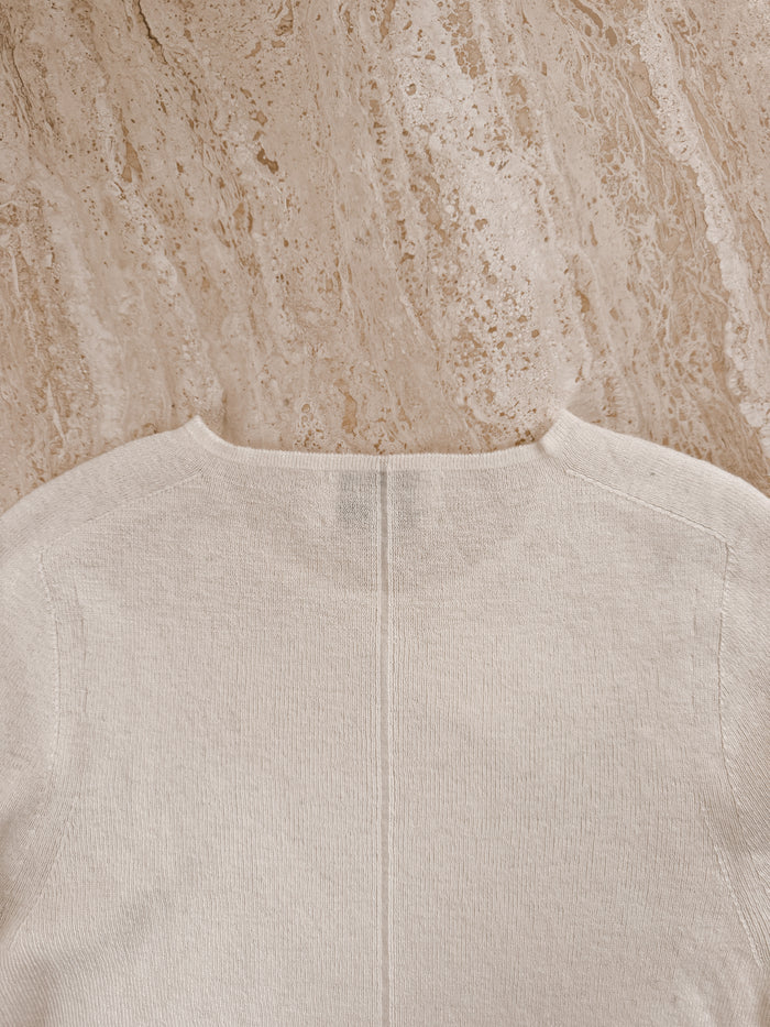 Merino Cashmere Slim Fit Knit Vanille