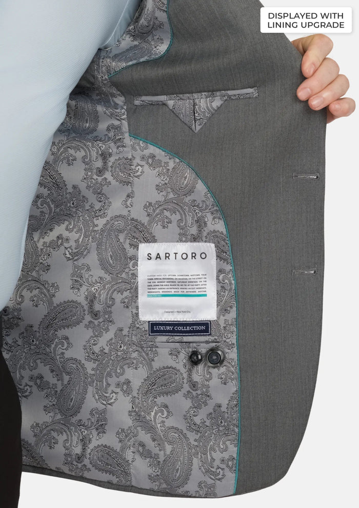 Mid Grey Herringbone Astor Jacket - SARTORO