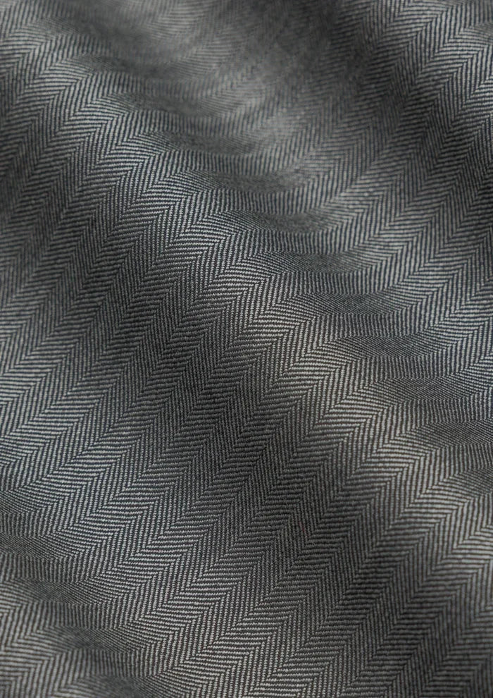Mid Grey Herringbone Pants - SARTORO