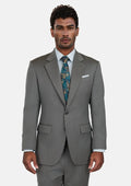 Mid Grey Herringbone Astor Suit - SARTORO