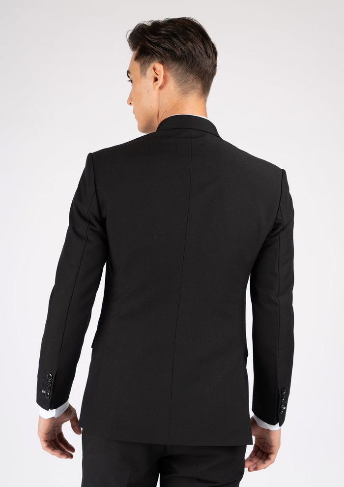 Hudson Midnight Black Stretch Suit - SARTORO