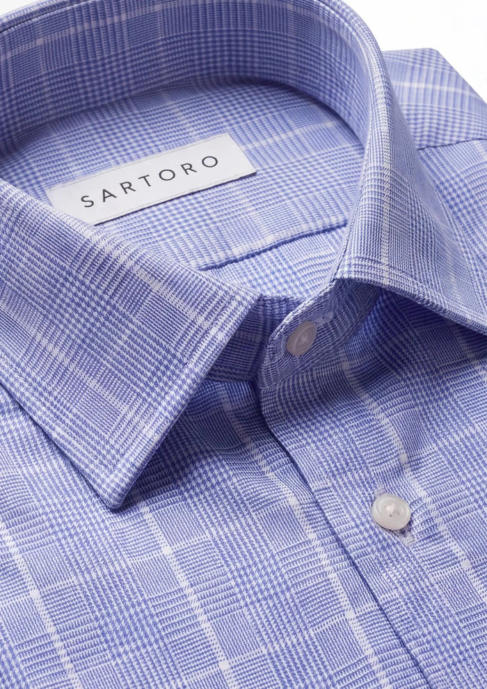 Midnight Glen Check Shirt - SARTORO
