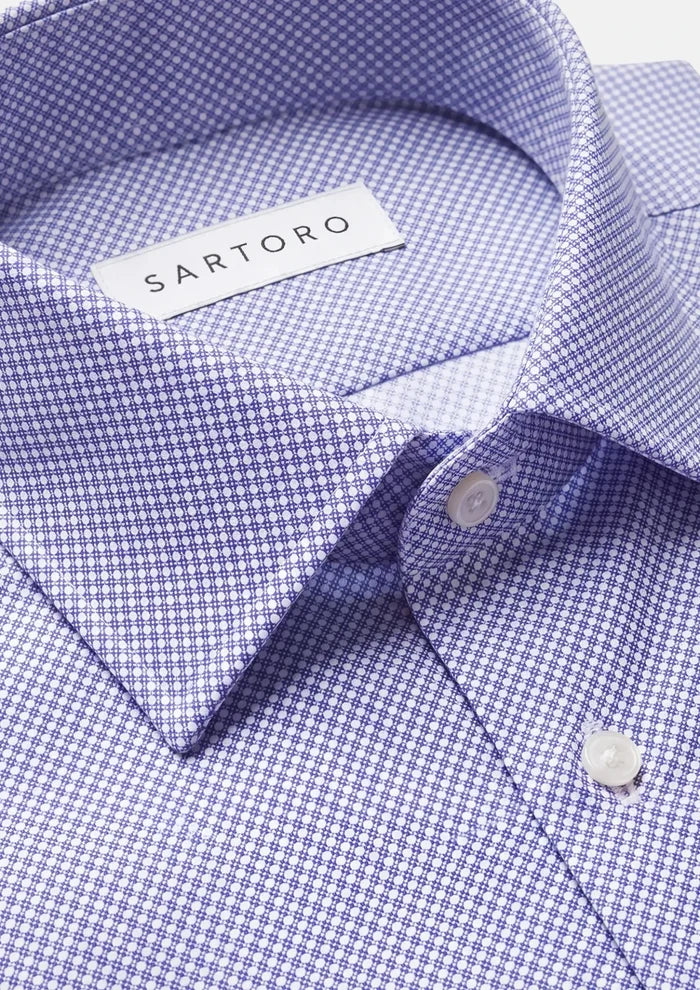Midnight Micro Dot Shirt - SARTORO