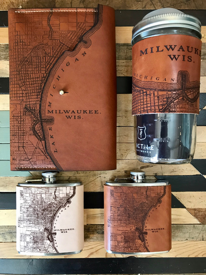 Milwaukee Map Flask