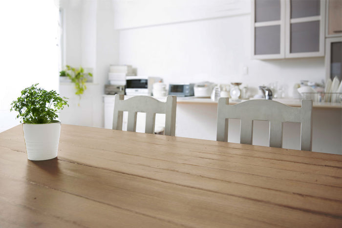Retique It Multi-purpose Smooth Finish Kit for wood, featuring four large Pecan-colored finish bottles on a wooden table.