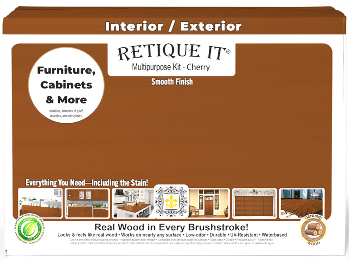 Large Cherry wood finish kit by Retique It featuring smooth finish wood products in a multi-purpose kit.