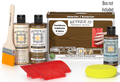 Retique It Wood'n Finish Kit in Dark Pecan showing a kit box with wood finishing supplies and tools for multi-purpose wood projects.