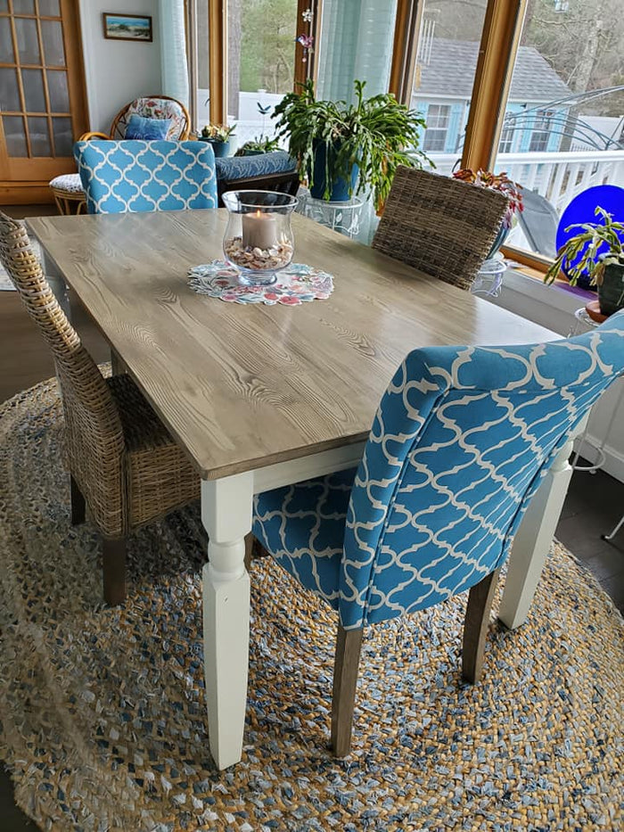 Retique It Multi-purpose Wood'n Kit in Weathered Wood finish showing weathered wood texture and application tools.