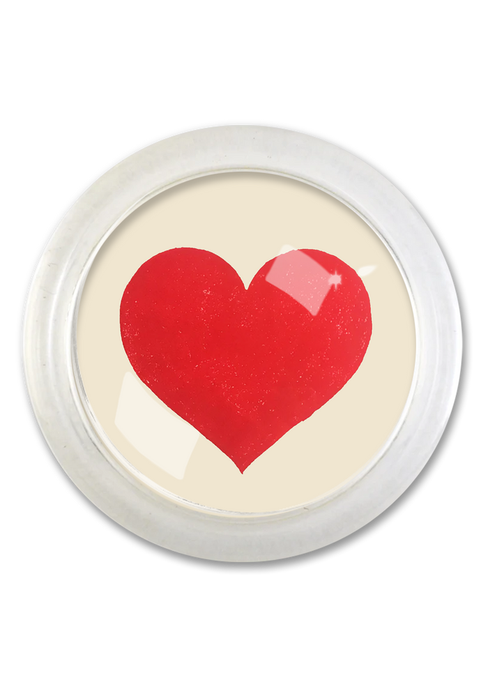 My Heart Is Full 4" Round Glass Coaster - Ben's Garden
