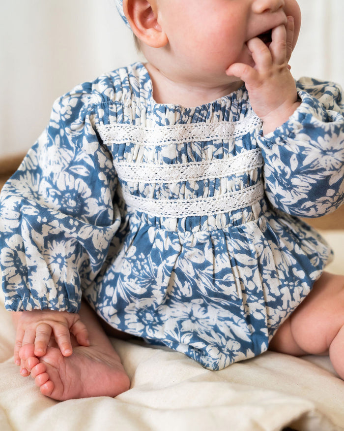 Mykonos Baby Romper & Headband Set (Organic Cotton)
