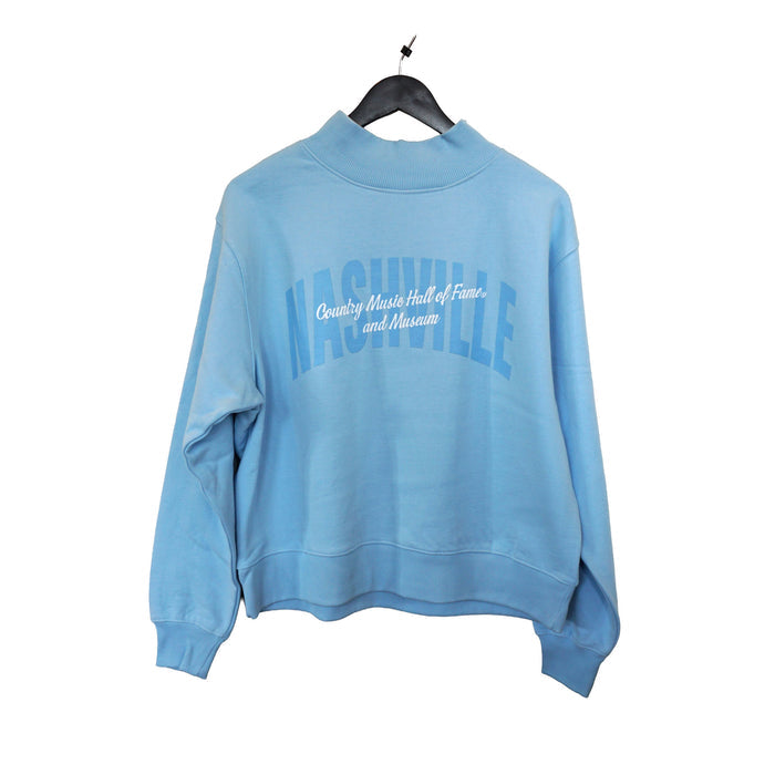 Nashville Light Blue Mock Neck