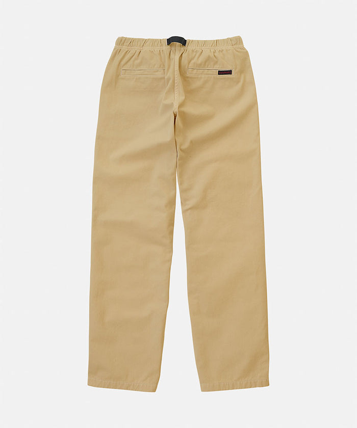 Back view of a Gramicci chino Natural Dyed Gramicci Pant Straight Fit against a light-tone background.