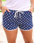 Navy Polka Dot Everyday Shorts