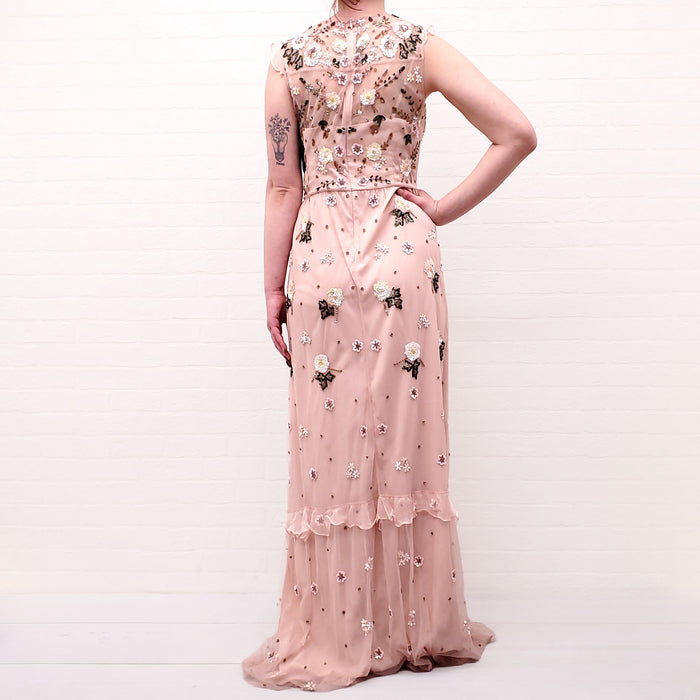 NEEDLE & THREAD MESH TULLE GOWN - SIZE 8