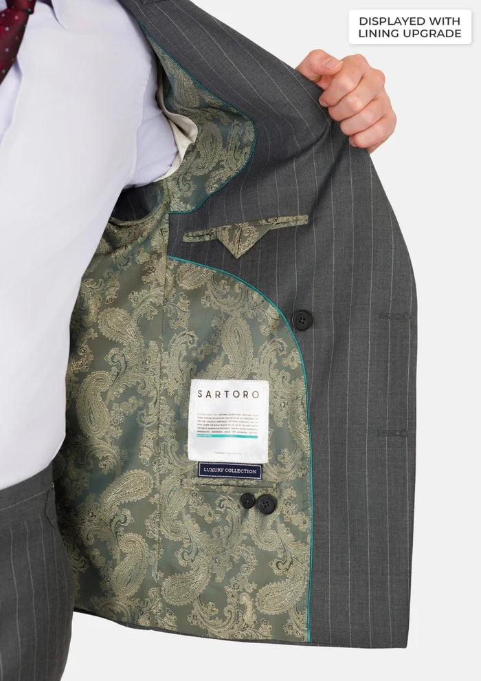 Nevada Grey Pinstripe Waverly Suit - SARTORO