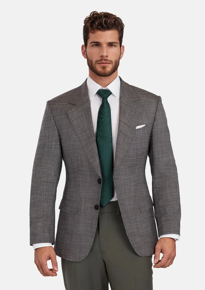Nickel Grey Bamboo Ellis Jacket - SARTORO