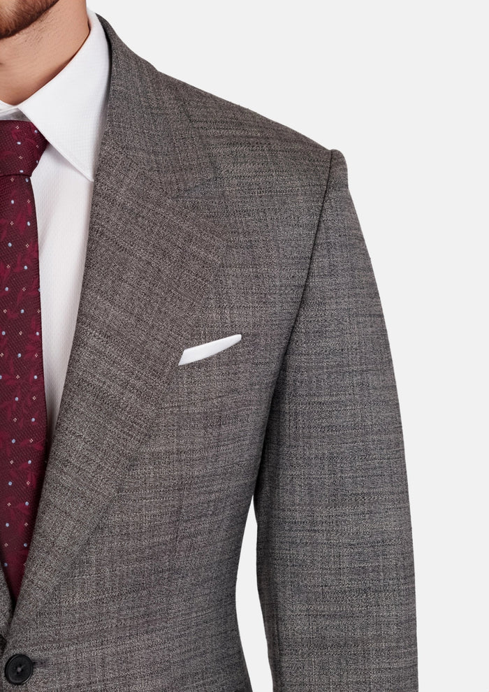Nickel Grey Bamboo Ellis Jacket - SARTORO