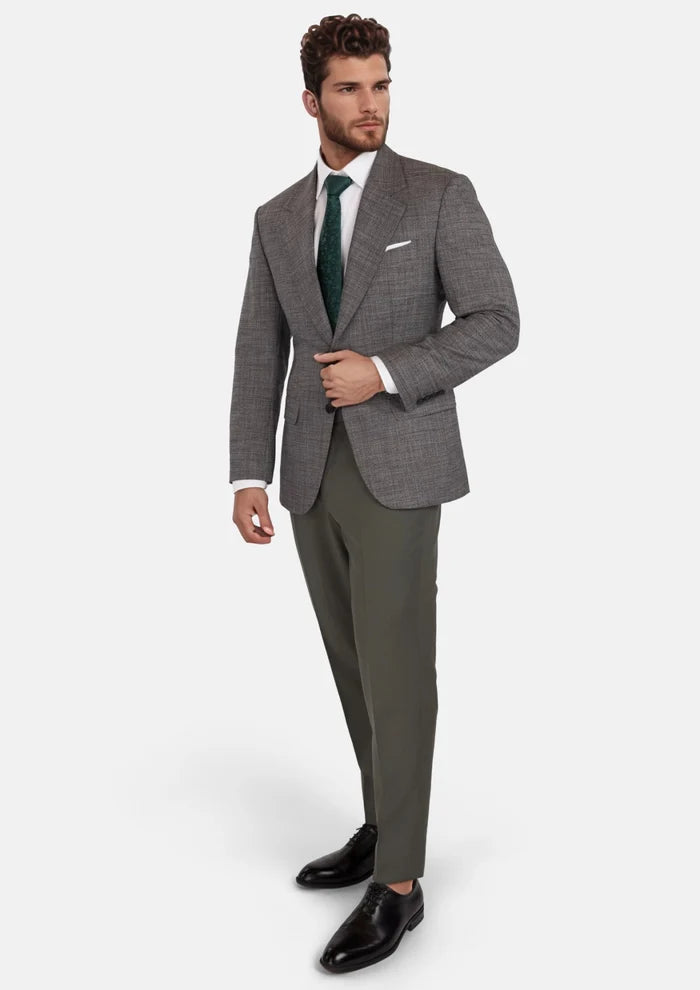 Nickel Grey Bamboo Ellis Jacket - SARTORO