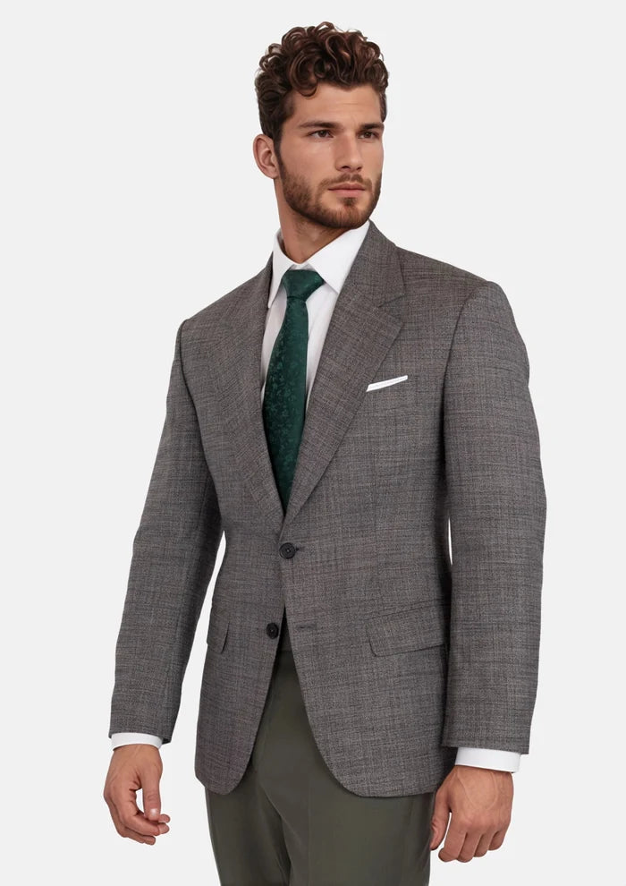 Nickel Grey Bamboo Ellis Jacket - SARTORO
