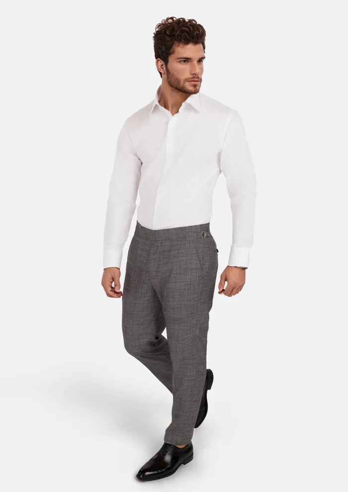 Nickel Grey Bamboo Pants - SARTORO