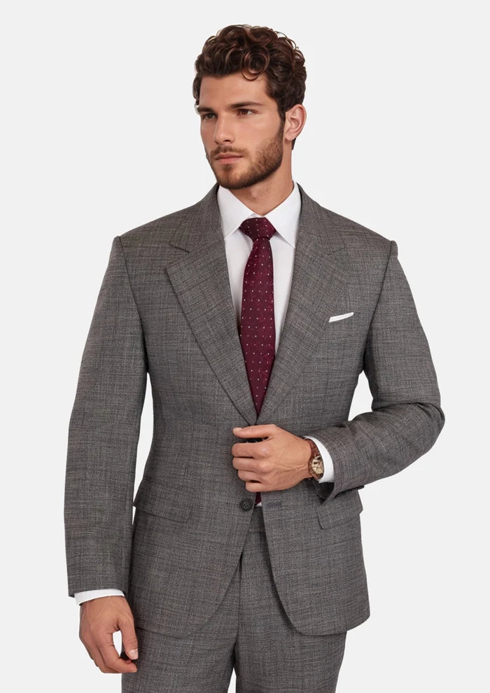 Nickel Grey Bamboo Ellis Suit - SARTORO