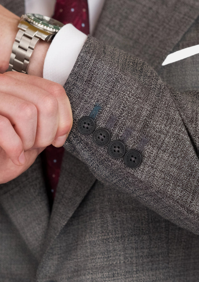 Nickel Grey Bamboo Ellis Suit - SARTORO